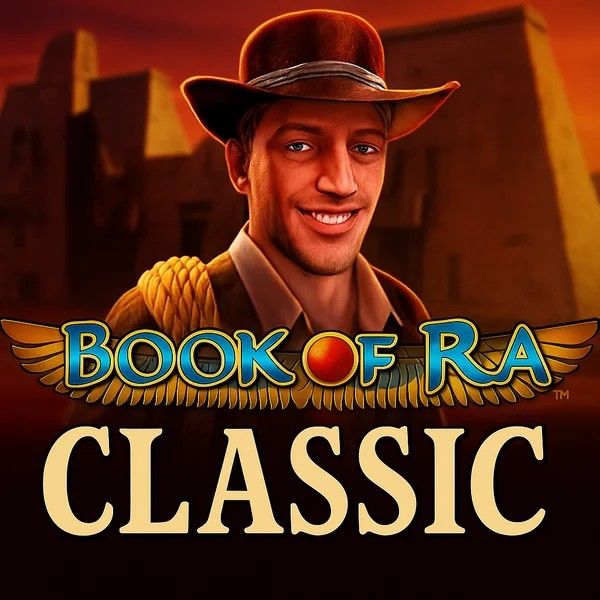 Official Slots logo: Book of Ra Classic by Novomatic at Instaspin Casino