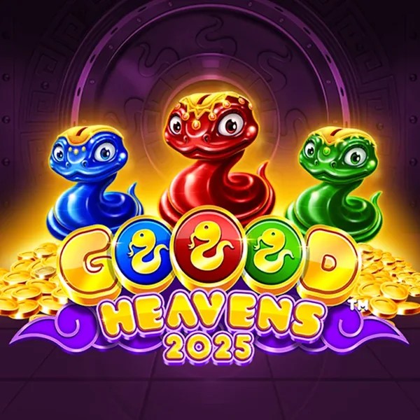 Goood Heavens slot logo by Rarestone Gaming at Instaspin CasinoGoood Heavens