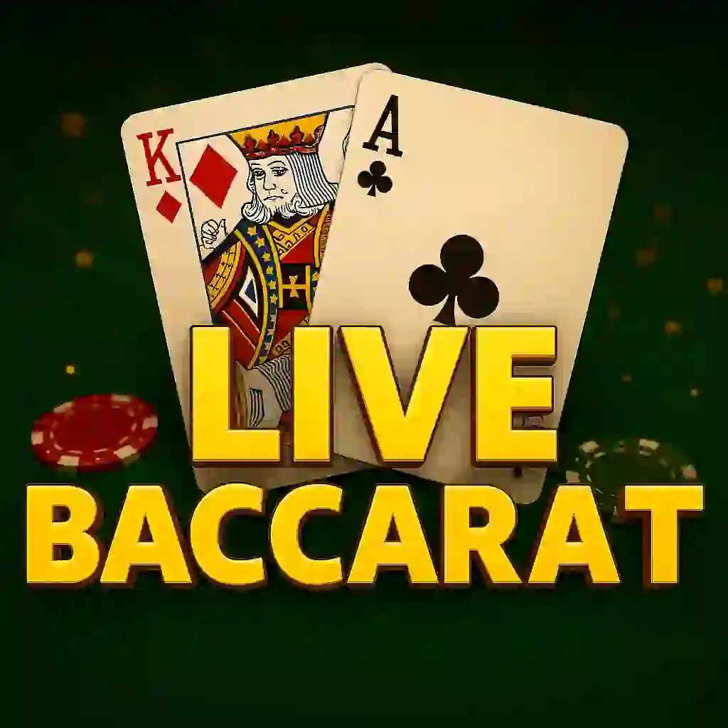 Live Baccarat slot logo by Pragmatic Live at Instaspin CasinoLive Baccarat